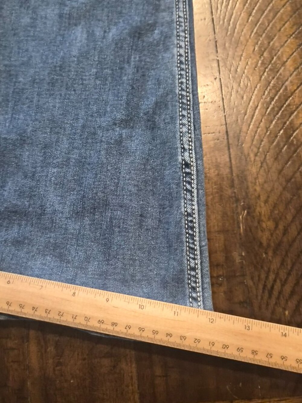 SHYANNE Womens Super Flare Jeans Bell Bottoms Mid Rise Blue Size 25 x 34 G710 - Picture 11 of 12